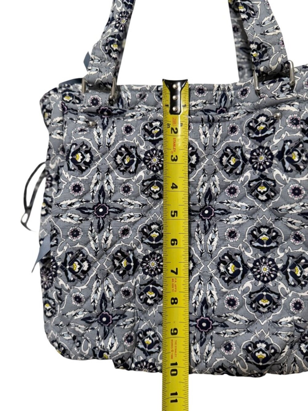 Vera Bradley Retired Plaza Tile Glenna Satchel Shoulder Bag Purse Hidding Pocket - Picture 5 of 12